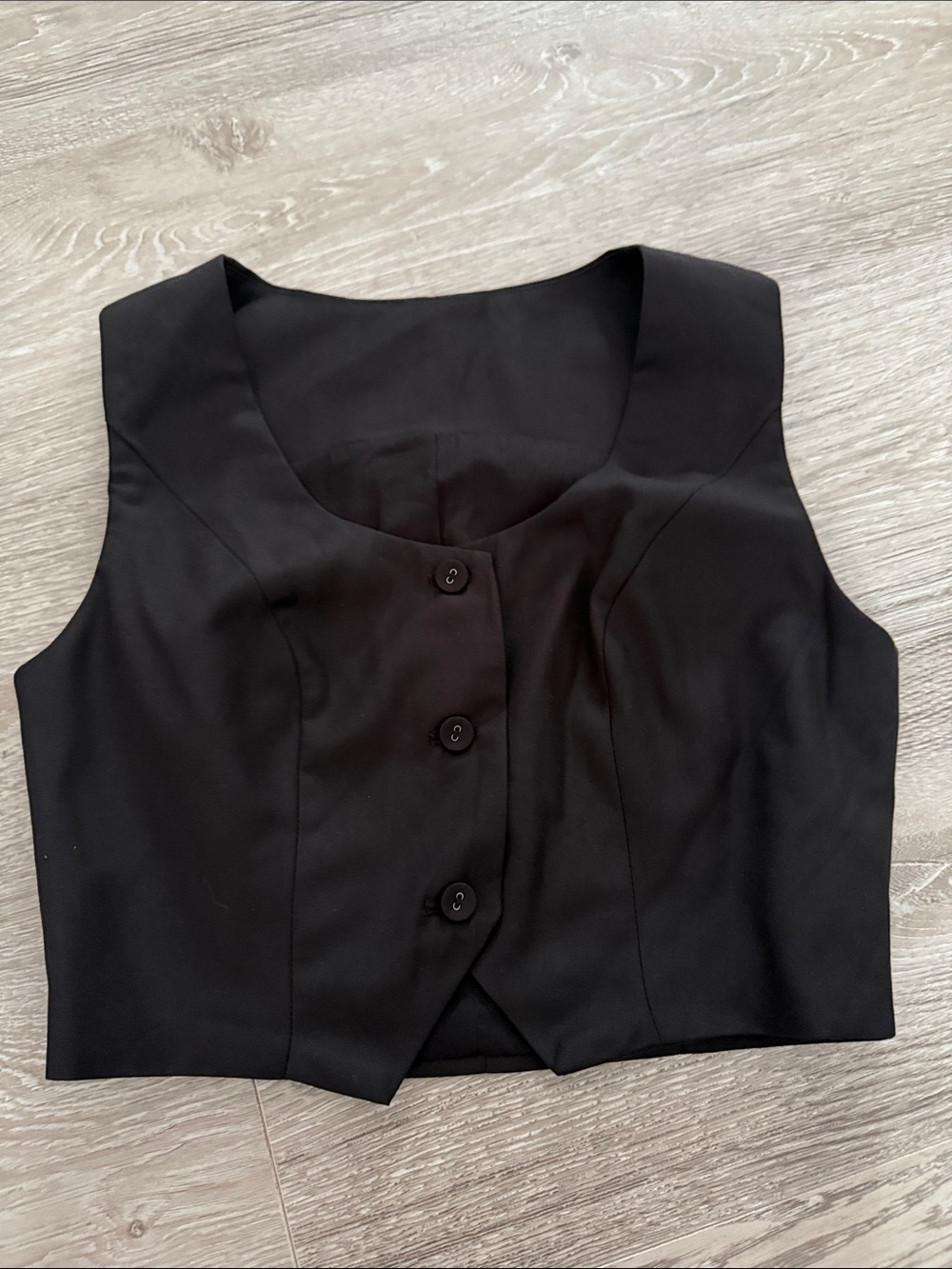 Commense Black Tailored Sleeveless Vest